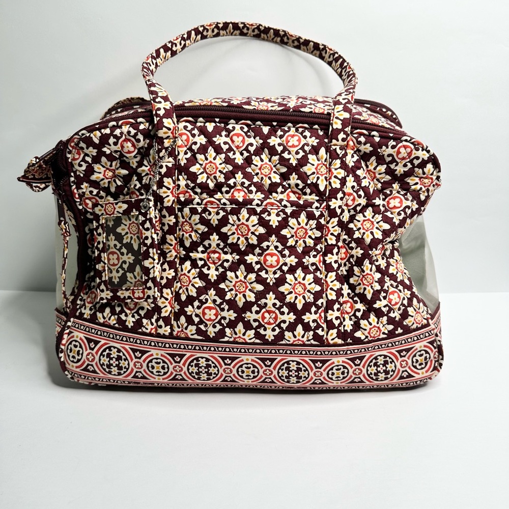 Vera Bradley PET CARRIER Small Animal Travel Tote Bag Retired Medallion Pattern